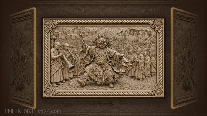 Тибетский праздник танцующие монахи