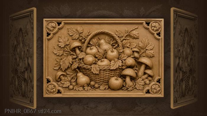 Осенняя корзина с дарами природы