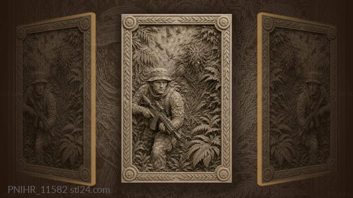 Разведчик не видит чудовища за листвой