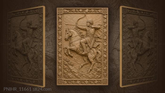Всадник лучник в стремительном броске