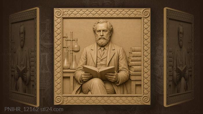 Дмитрий Менделеев среди колб и книг