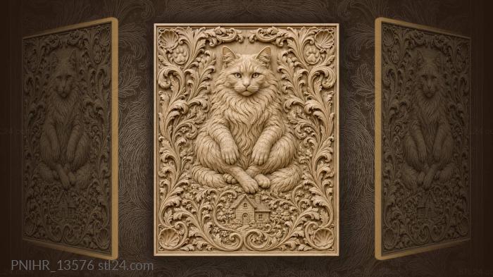 Кот у волшебного домика
