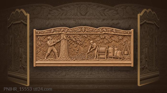 Собиратели шишек у кедра