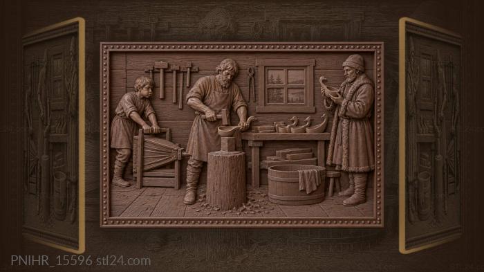 Щит с присказкой о круглом ковше