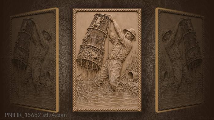 Улов из речной тины с лягушками