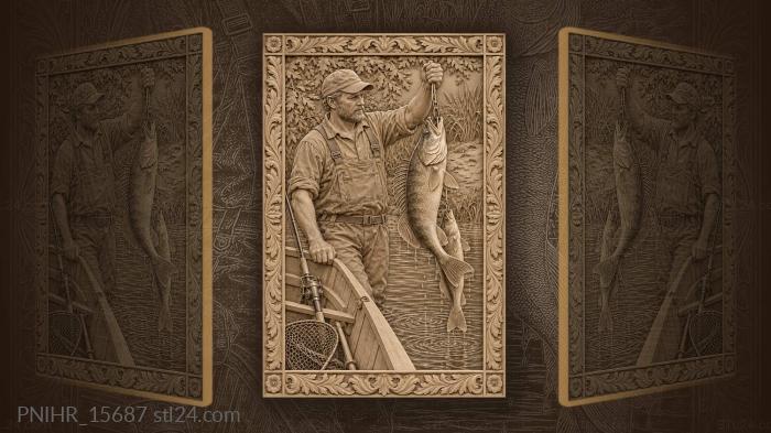 Narrative wall panels - Zander hanging from the stringer cord, PNIHR ...