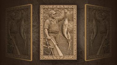 Narrative wall panels Zander hanging from the stringer cord 3d model