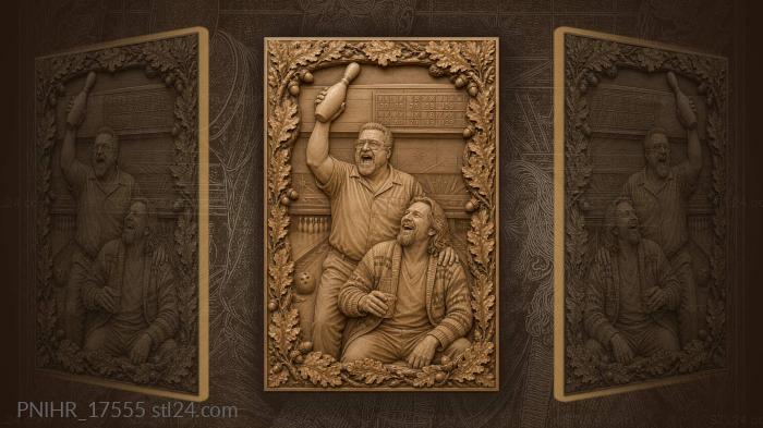 Веселые друзья в боулинге праздник