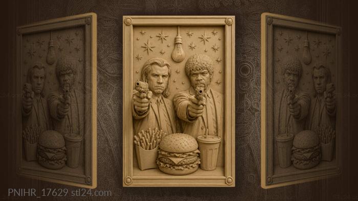 Деловые парни фастфуд и лампочка