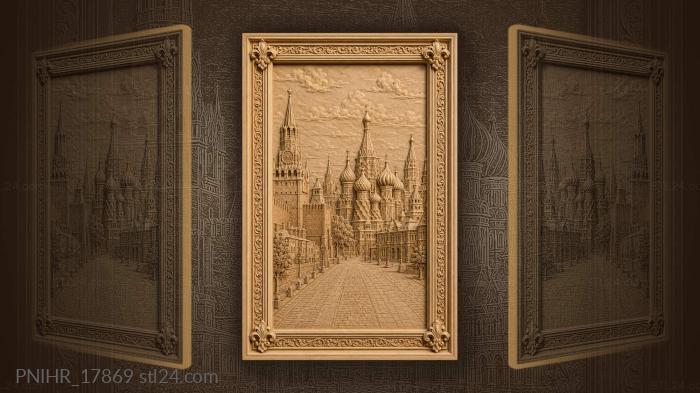 Красные стены кремля и купола · собор Василия Блаженного