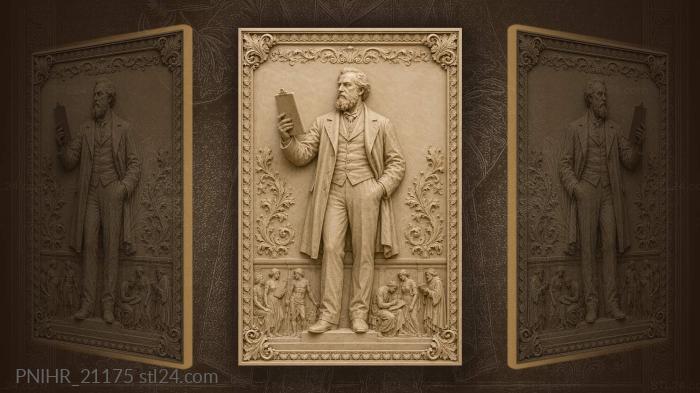 Ян Амос Коменский с книгой перед учениками