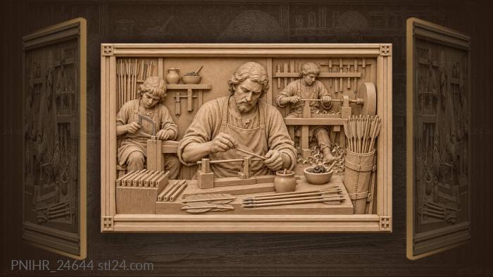Мастерская лучника работа кипит