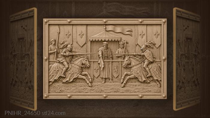 Рыцарский турнир начало боя кони в галопе