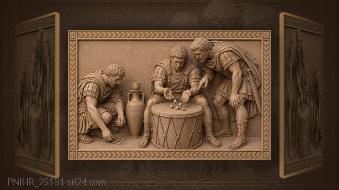 Азартная игра у костров римских легионеров
