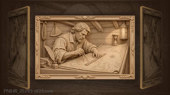 Старинная карта и тихий кабинет