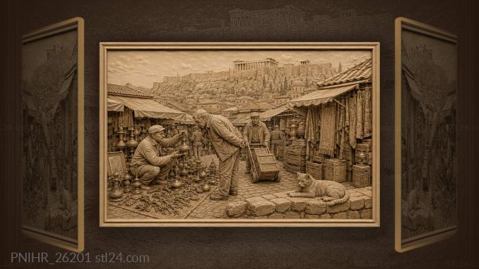 Колоритный восточный базар с котиком · Парфенон