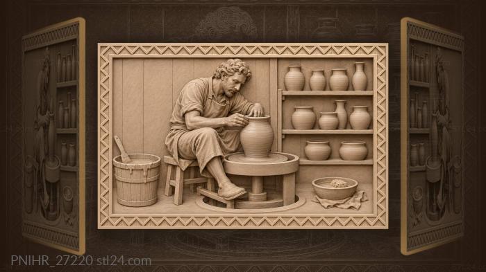 Мастер заглаживает край мокрыми пальцами