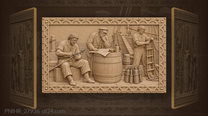 Жизнь рыбацкой артели на причале