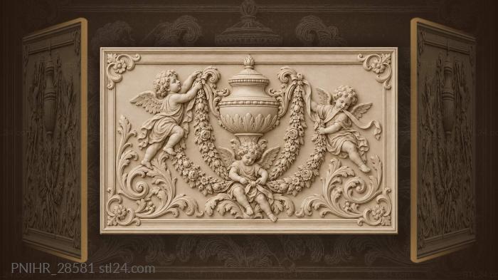 Малыши карабкаются по гирляндам вазы