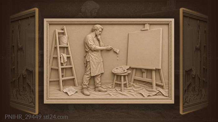 Художник медлит у чистого холста