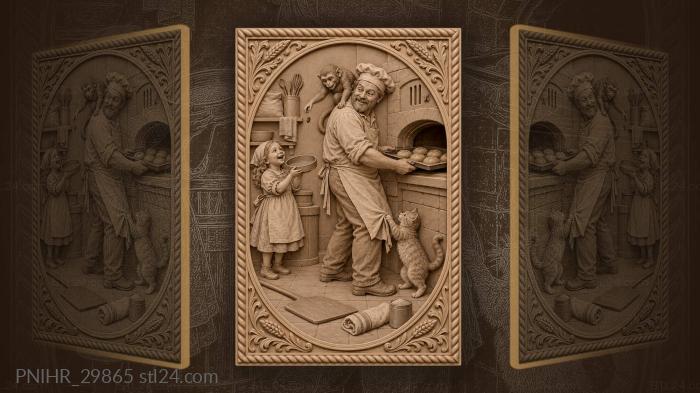 Пекли булки к чаю озорник помогает
