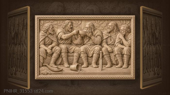Старейшины передают чашу медовухи по кругу