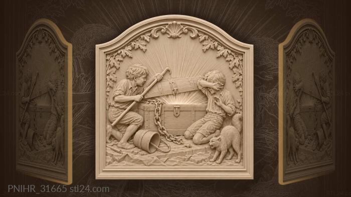 Тайник с сокровищами и котиком