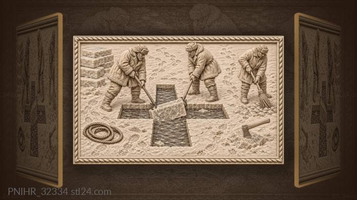 Крещенские проруби и зимняя рыбалка