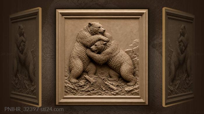 Борьба грудь в грудь над разорённым муравейником