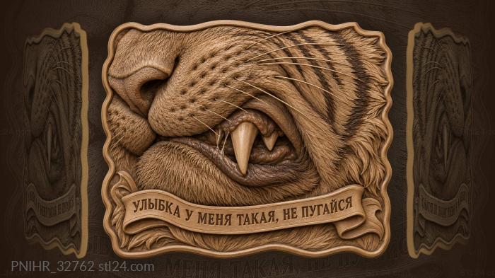 Улыбка тигра зубастый взгляд