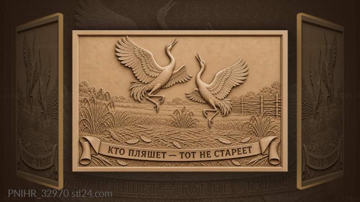 Журавли в хороводе над лугом