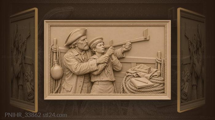 Морской урок с астраномом и солнцем
