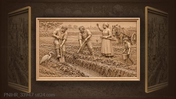 Прокладка оросительной канавы