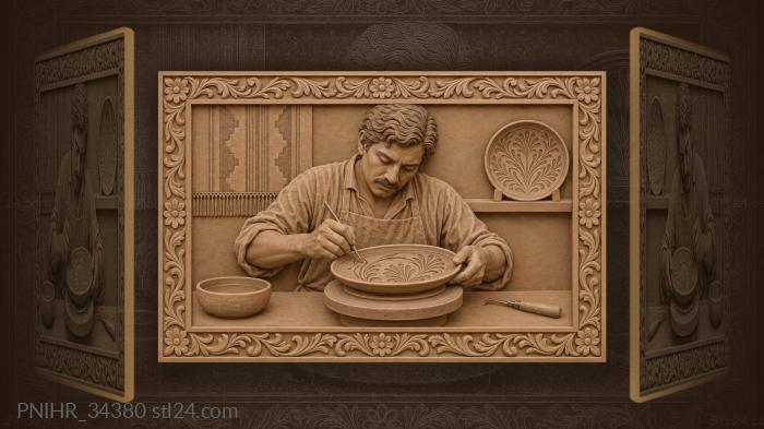 Иглой процарапан чёрный слой до светлого