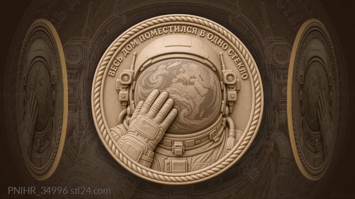 Космический шлем с земным отражением