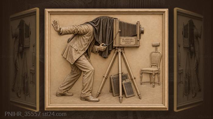 Фотограф с камерой ждет удачного кадра
