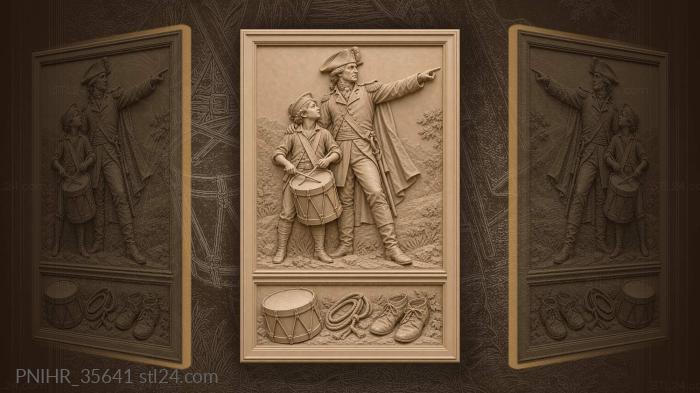 Юный барабанщик и строгий командир