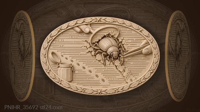 Жук вылезает из компьютерных строчек