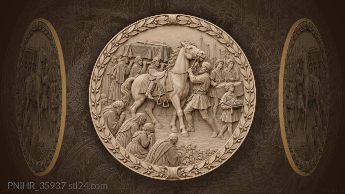 Прощальная процессия в поле колосьев