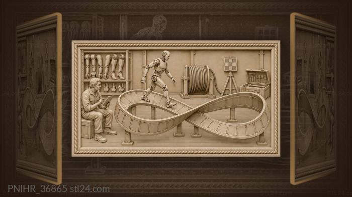 Инженер считает круги шагающего робота