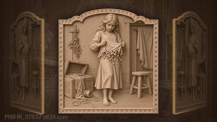 Девушка и ускользающая ткань