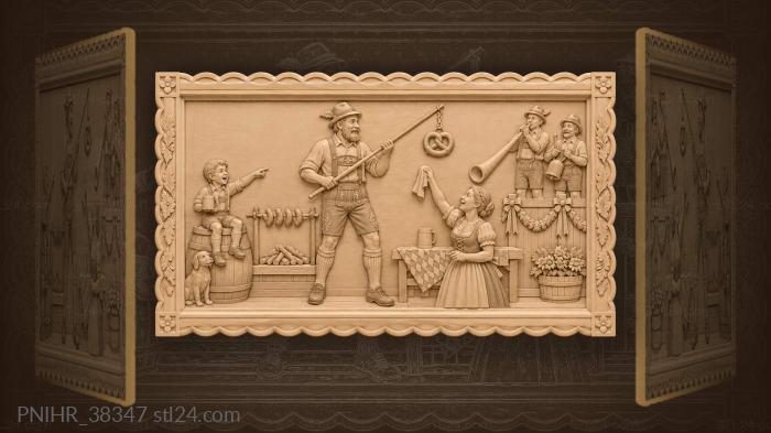 Пивной праздник с колбасками и музыкантами
