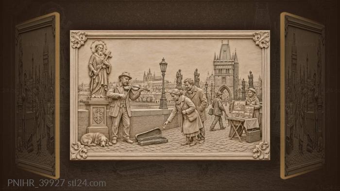 Музыкант на карловом мосту · Пражский Град
