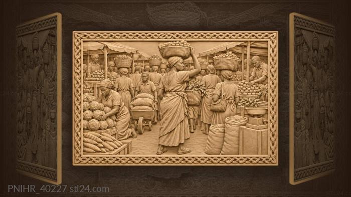 Африканский рынок полный жизни