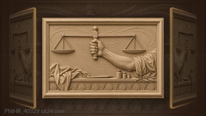 Рука и весы справедливость и совесть