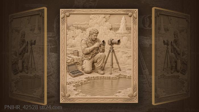 Фотограф у термального источника