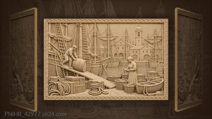 Портовая суета и морской урожай