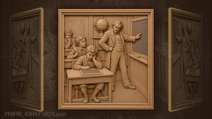 Ученик показывает учителю пустую доску