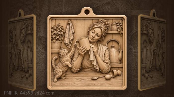 Чай с котиком и хозяйкой