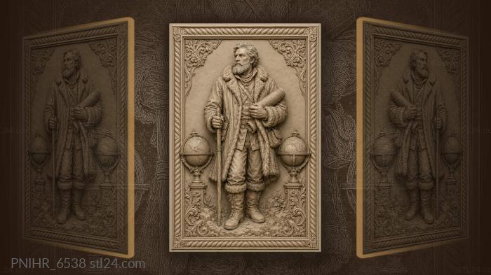 Путешественник с картой и глобусами